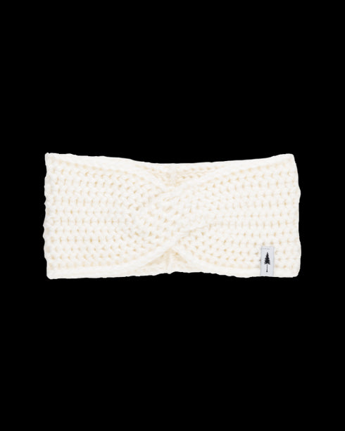 TreeHeadband Knitted Twist White